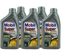 Mobil Super 3000 X1 5W-40 : 5 x 1 Liter