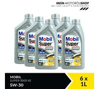 Mobil Super 3000 XE 5W-30 VW Mercedes Opel ACEA C3 API SN 6x1 Liter = 6 Liter