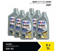 Mobil Super 3000 XE1 5W-30 Mercedes API SN Motoröl 6x1 Liter = 6 Liter