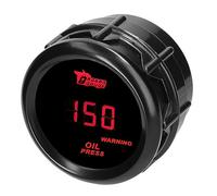 MOCNT Auto Öldruckanzeige 2" 52mm Öldruckmesser Anzeige Psi Öldrucktester Anzeige Rot Licht Digitalanzeige Öldruck Messgerät Oil Press Gauge Rauch Len Universal mit Sensor