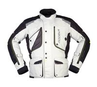 Modeka Aeris Textiljacke Hellgrau / Schwarz Gr. S