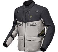 Modeka Motorradjacke Atlaz - 3in1 Adventure Jacke Schutzklasse AAA EN 17092-500D Cordura Ripstop - SAS TEC Level 2 Protektoren - 20k 20k In&Out Membran - Airbag Ready - Hellgrau/Schwarz