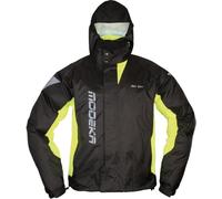 Modeka AX-Dry II Regenjacke, schwarz-neongelb, Größe 8XL