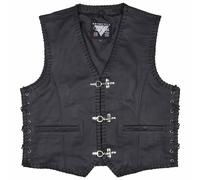 Modeka Badlands Lederweste Schwarz 6XL