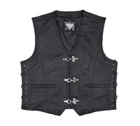 Modeka Badlands Lederweste Schwarz Gr. L