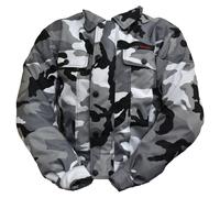 Modeka Detroit Jacke schwarz / camouflage M