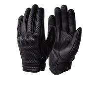 Hot Classic II Sommer Leder Motorrad Handschuhe Schwarz, 12 12 schwarz