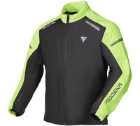 Modeka Hydroflex Motorrad Regenjacke, schwarz/neon, Größe S