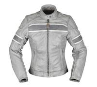 Modeka Iona Lady Lederjacke hellgrau 44