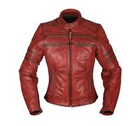 Iona Lady Leder Motorradjacke , 34 34 rot