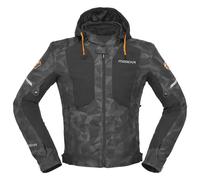 Modeka Softshell-Motorradjacke JAKSON camouflage schwarz CE AA wasserdicht L