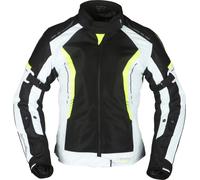 Modeka Khao Air Damen Motorrad Textiljacke, schwarz-grau-gelb, Größe 48