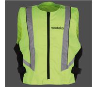 MODEKA Motorrad Roller Warnweste Basic gelb Sicherheitsweste Reißverschluss Top