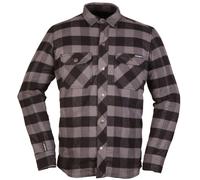 Modeka Nooner Motorrad Hemd, schwarz-grau, Größe 4XL für Männer