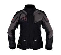 Modeka Panamericana II Damen Motorradjacke, schwarz-dunkelgrau, Größe 36