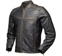 Modeka Phinix Motorrad Lederjacke, braun, Größe 4XL für Männer