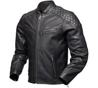 Phinix Motorrad Lederjacke (Schwarz), XL