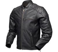 Phinix Motorrad Lederjacke (Schwarz), XL
