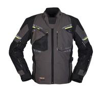 Modeka Taran Motorradjacke, sw-dunkelgrau-neongelb, Größe L