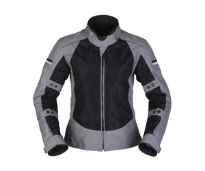 Modeka Veo Air Damen Sommer Motorradjacke, schwarz-grau, Größe 48