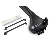 Modula Case System OvalBar Kompletter Aluminium-Dachträger Relingträger kompatibel mit Opel Zafira C Tourer MPV 2012-2019 mit geschlossener Dachreling, abschließbar, Nutzlast 75 kg
