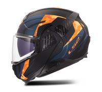 LS2, Modularer Motorradhelm ADVANT II GLIDE Black Orange, XL