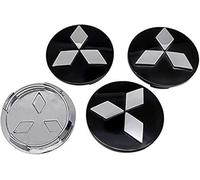 MOIJEY 4 Stück Auto Radnabenkappen für Mitsubishi ASX Colt Outlander Lancer EVO Pajero Eclipse Xpander Space Star 60mm, Nabendeckel Ersetzbar Radnabenabdeckung, Wasserdicht Radnabendeckel Zierdeckel