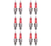 Mokamika 12 Pack Racing 3 Elektroden Zündkerze A7Tc für 50Ccm 110Ccm 125Ccm 150Ccm ATV Roller Dirt Bike Go Kart