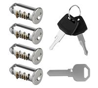 MOKIDO 4 Stück Schlosskerne, kompatibel mit Thule Dachbox & Fahrradträger, Schließzylinder Set inkl. 2 Schlüssel, 1 Kontrollschlüssel, Ersatzteile für Dachgepäckträger Schloss, Sicherheitsschloss, Thu