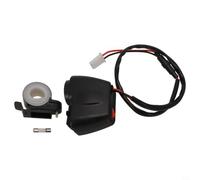 Moliuoly Motorrad USB Ladegerät Mit Voltmeter Thermometer LED Anzeige Für Lenker Φ22-25mm 12V-24V Dual Port Schnellladung Wasserdicht