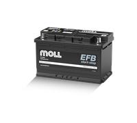 MOLL 82078 EFB start-stop ”MADE IN GERMANY” Starterbatterie 12V 78Ah(20h) 740A(EN)