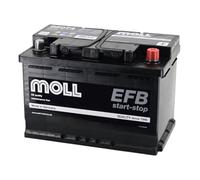 MOLL start-stop EFB 82074 Autobatterie 74Ah 82070 Starter Batterie PKW KFZ Stopp