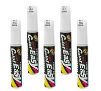 MOLUCKFU 5 Stück Autolackreparaturstifte Weiß Kunststoff Auto Kratzer Entferner Lackstift Auto Ausbesserungsstift zur Lackreparatur und Kratzerbeseitigung Am