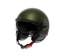MOMO Design Unisex - Erwachsene Fgtr Evo Momodesign E2206 Jethelm, Mattgrün/Schwarz, XS