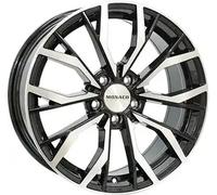 Monaco GP5 Black Glossy Polished Alufelge 19 Zoll ET40 5x114,3 ML67,1