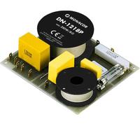 MONACOR DN-1218P 2-Wege-Weiche 8 ohm für Hi-Fi und PA, Hohe Steilheiten, Hochwertige Ausführung, Folien-Kondensatoren, Hochtonschutz, 300W, 12.6450
