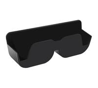 Monetais 6, 4 x 2, 2 x 1, 4 Zoll Sonnenbrillenhalter für das Armaturenbrett im Auto, Selbstklebender Auto-Brillenhalter mit Plüschfutter, Brillenständer für Autos, schwarz