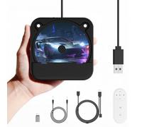 MONODEAL Externer CD Player für Auto, Plug-and-Play Auto CD-Player mit USB/AUX Anschluss, Universeller USB CD Laufwerk für Fahrzeug, Laptop, Fernseher