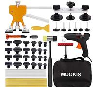 Mookis Dellen Reparaturset Auto 48PCS Ausbeulwerkzeug Dent Puller Set mit DIY Golden Lifter, Brückenzieher und T-bar für Fahrzeug Dellen