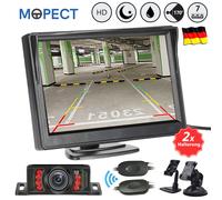 MOPECT Auto Rückfahrkamera Kennzeichenhalter Funk Kabellos HD Mit 5 Zoll Monitor