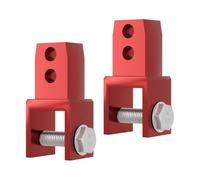 mophrati Höherlegung des hinteren Stoßdämpfers für Motorräder - Verbesserte Fahrdynamik und Leistung bei Outdoor Abenteuern - Universelle Stoßdämpfer, Rot, 6.8 cm