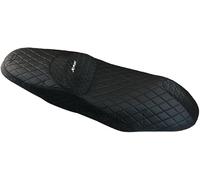 MOQIAOSEIKO Atmungsaktives Leder Motorrad Sitzbezug Sitzkissenbezug Kissen Sun Hot Insulation Protection für Yamaha XMAX300 XMAX125 XMAX250 XMAX400 X-MAX 125 250 300 400 Zubehör(Leder schwarz)