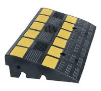 Moravia Bordsteinrampe 100 elastisch schwarz/gelb 2 Kabelkanäle 600 x 300 x 100 mm