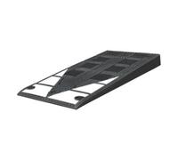 MORAVIA Bordstein-Rampe 450 x 1000 x 80 mm vulkanisierter Kautschuk schwarz weiß