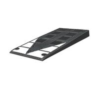 MORAVIA Bordstein-Rampe 450 x 1000 x 80 mm vulkanisierter Kautschuk schwarz weiß