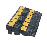 Moravia MORION Bordstein-Rampe (Gummi, LxBxH 600x300x100, schwarz, gelb reflektierend, belastbar bis 40 t) 279.23.929