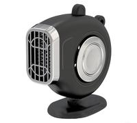 MoSundi 12 V 150 W Auto-Heizlüfter mit 1,5 m Kabel, tragbarer elektrischer Entfroster-Defogger für Windschutzscheibe, schnelle Heizung, Wärmer für Auto, Wohnmobil, Boot, Camping, Büro, schwarz (12 V