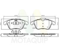 MOTAQUIP Bremsbelagsatz Scheibenbremse LVXL1400 für JAGUAR XF 1 X250 XE X760 2