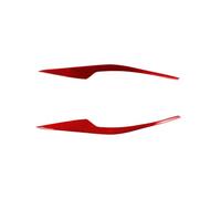 Motenna Scheinwerfe Augenbrauen Autoaufkleber,Compatible With CR-V CRV 2007-2011,Zierleiste,Außenzubehör, Dekorativ Auto-Augenbrauen-Dekoration(Red)