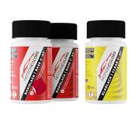 MOTIONCOLORS Glutrot/Tomatenrot 4VA / 168 ZCF für Opel Autolack Lackstift Set Grundlack Basislack Klarlack je 50ml